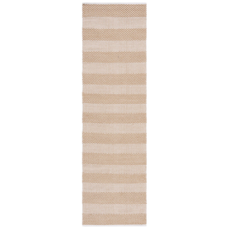 Striped Kilim Flat Weave Cotton Striped Rug, Runner 2'3" x 8'