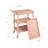 3-Tier Bar Cart on Casters with Removable Scalloped Tray