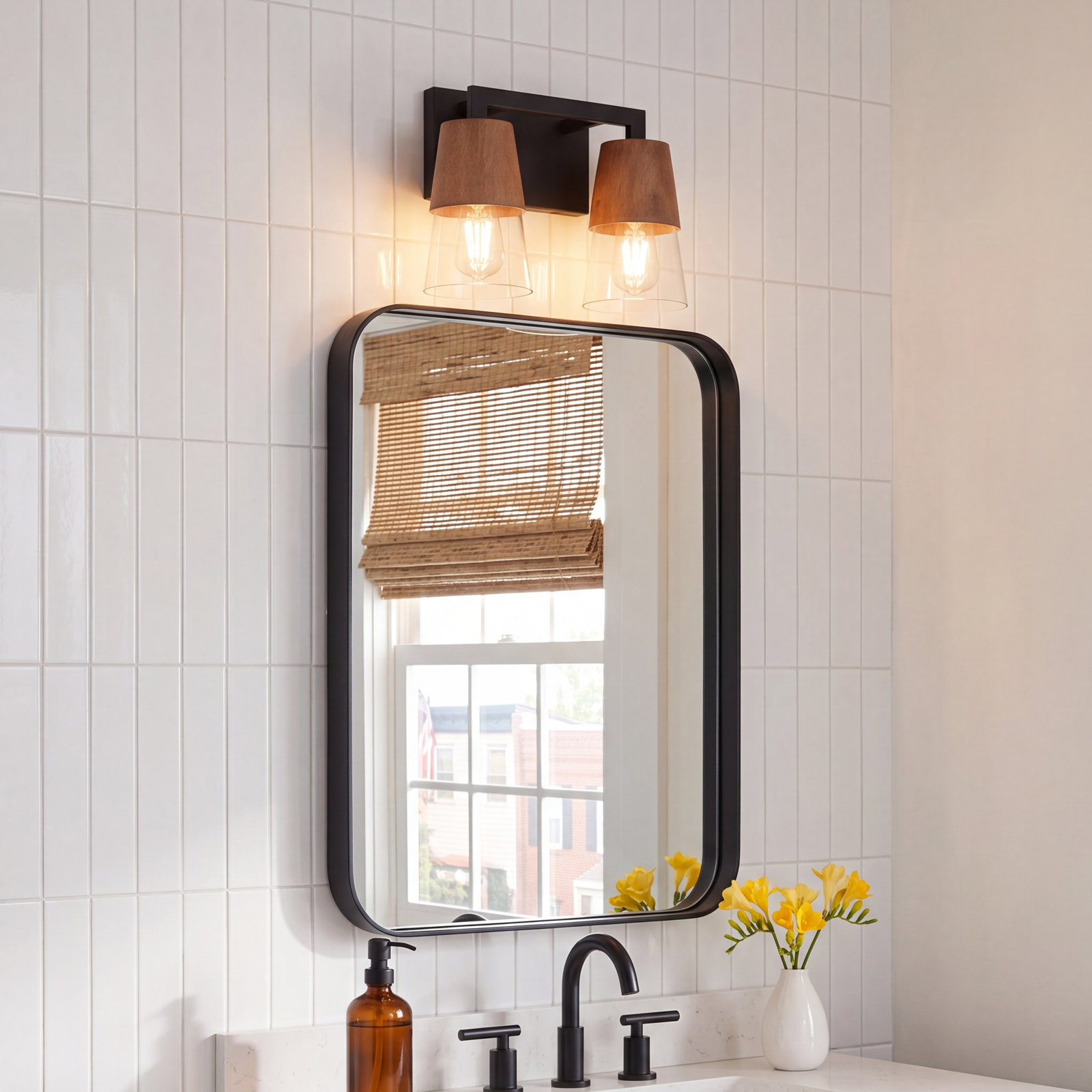Remora 2 Light Transparent Dimmable Vanity Light