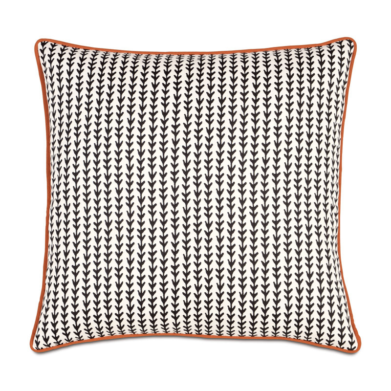 Housse et insert de coussin carré 100% coton Bowie Ziggy Vine