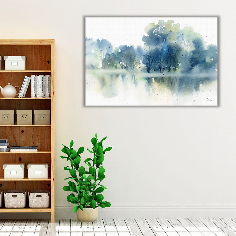 «Blue Pond Reflections», reproduction d'art sur toile