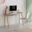 Luton Modern Desk Sandstone 120cm Wide