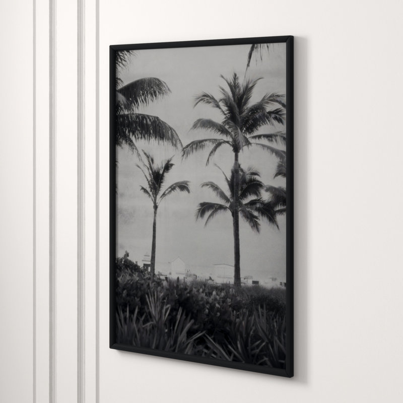 Silver Palms 1' Framed Photographic Print