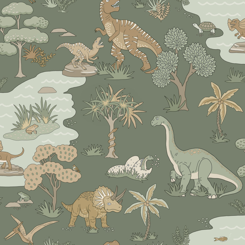 10.05m x 53cm Matte Wallpaper Roll, Green