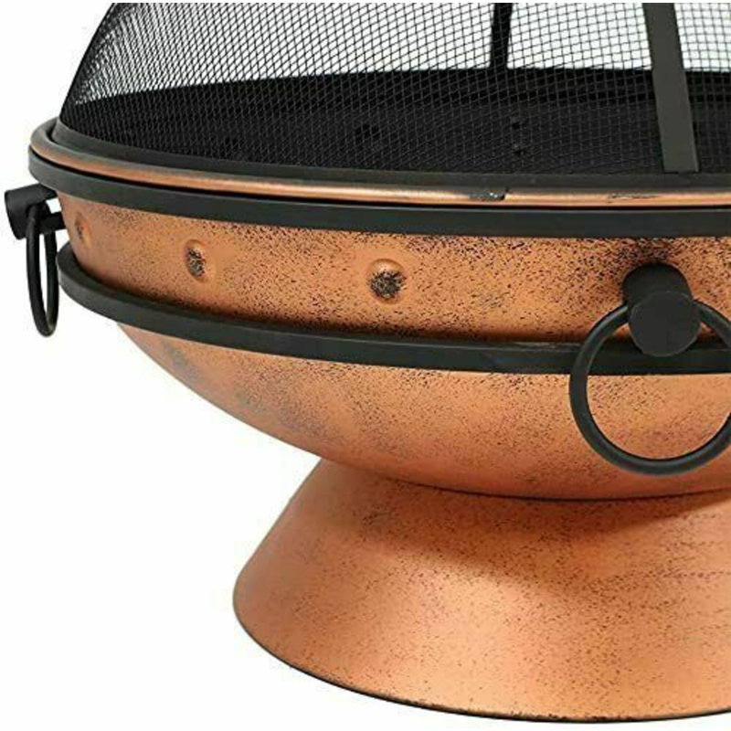 Mckinnie Round Cast Iron Smokeless Fire Pit