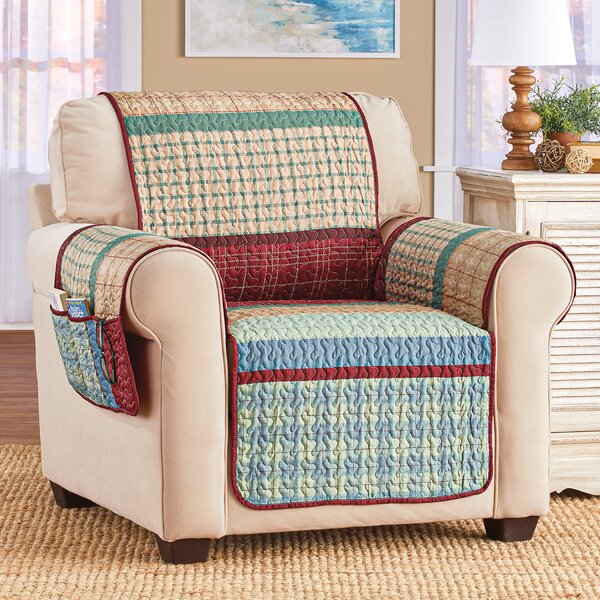 T-Cushion Recliner Slipcover George Oliver Fabric: Sage 100% Polyester