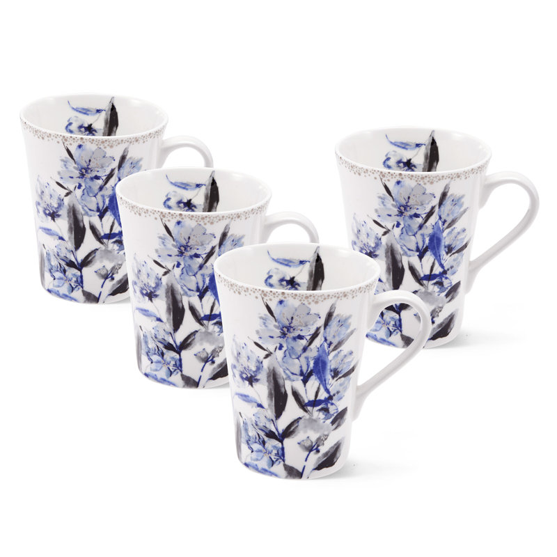 Ensemble de 4 tasses Mikasa Kaia Platinum 13,50Z