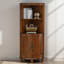 Armoire de rangement de style rétro en bois d'hévéa de style américain