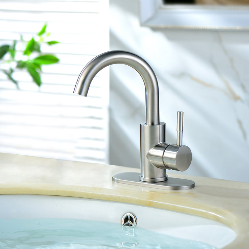 Single-handle Bathroom Faucet, Brushed Nickel