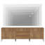 Ensemble de commodes à 5 tiroirs 94,5 po Modern Reeded, commode minimaliste avec rangement, commode en bois pour salon, chambre à coucher, entrée-1550811131