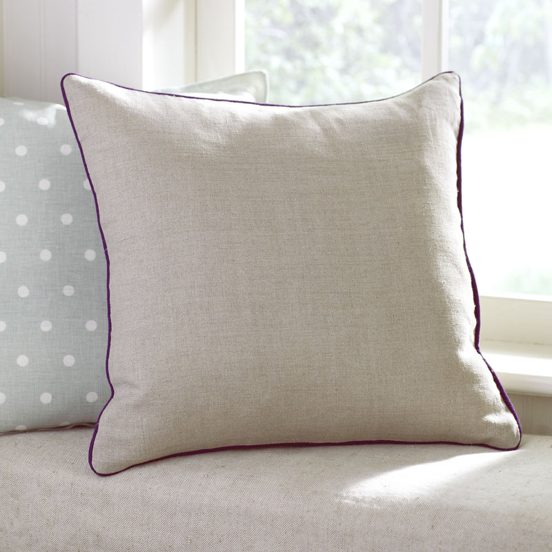 Lightle Reversible Throw Pillow, 20" x 20", Violet, Pillow Cover Only - No Insert