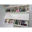 Très grande coiffeuse à miroir à DEL de 31 po x 20 po + ensemble de tabouret à coussin souple, interrupteur tactile, 3 couleurs, luminosité réglable, rangement de grande capacité, coiffeuse compacte convenant aux petits espaces