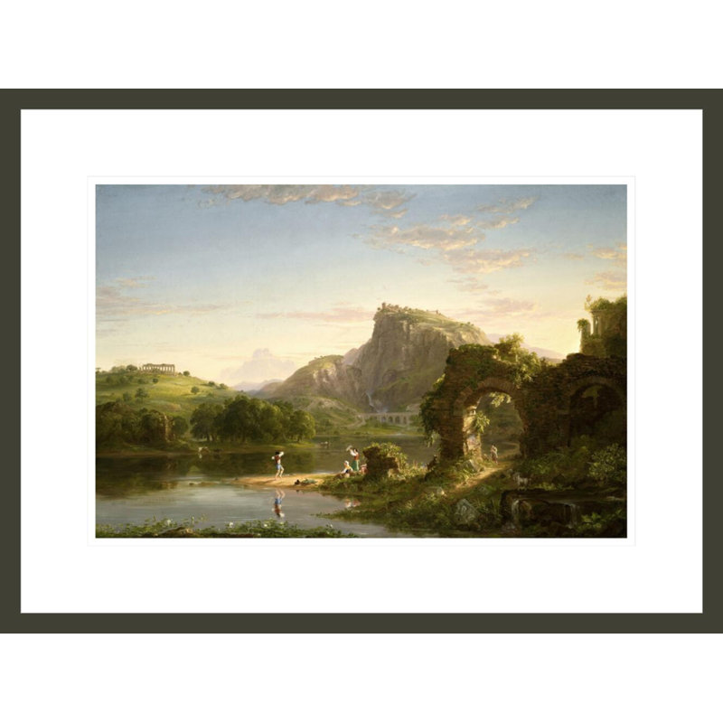L'Allegro by Thomas Cole -Framed Giclee Print, 16.4" H x 21.75" W