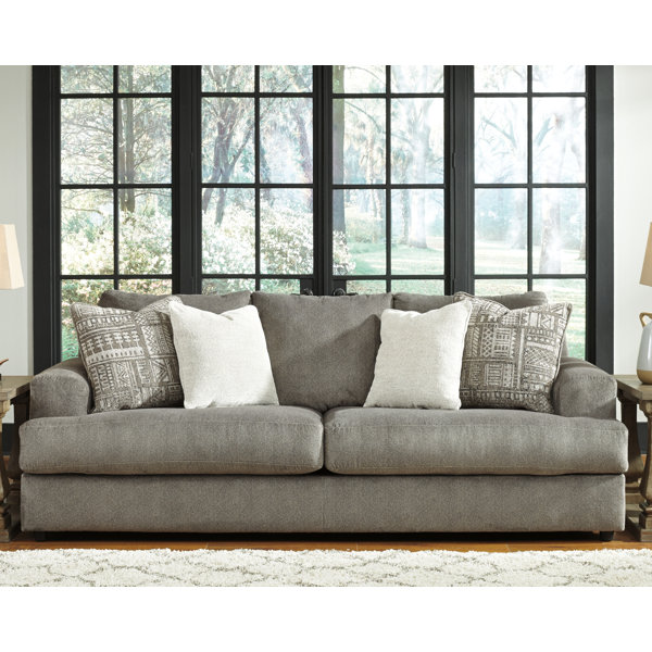 Amerlife Sofa, Deep Seat Sofa-Contemporary Sofa Couch, 97 Wide 3 Seater Sofa Amerlife Fabric: Gray