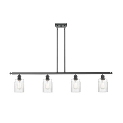 Luminaire suspendu tambour à 4 lumières pour îlot de cuisine Caplinger