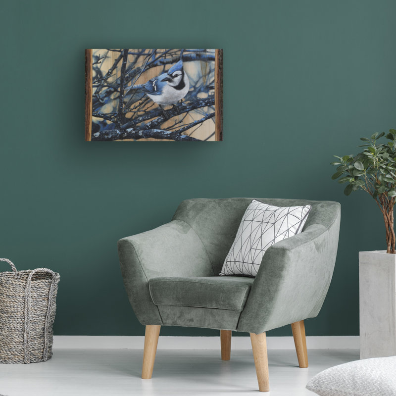 Art sur toile, "The Blue Jays Blues" par Jim Brune, H 12 po x l 19 po x P 2 po