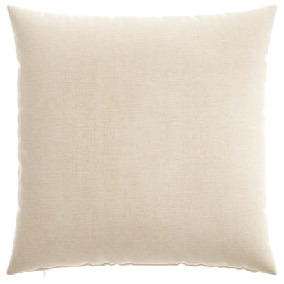 Indoor / Outdoor Cream Square Cushion Cover