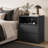 Modern 20" Nightstand with Charging Station, 2 Drawers and Open Shelf-1342154991-1340472684