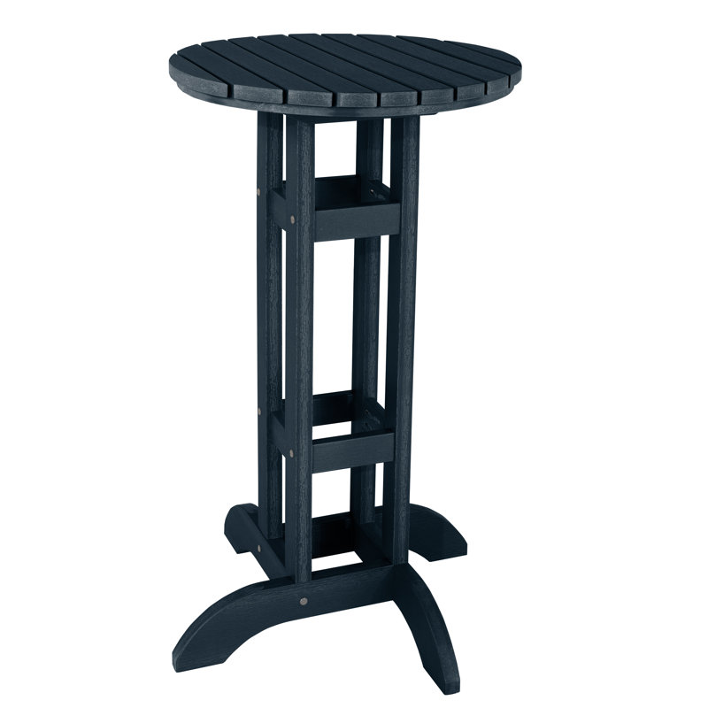 Round Bar Dining Table, 24", Federal Blue