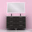 Suki 1200mm Free-standing Double Bathroom Vanity Unit-73822499-73822498