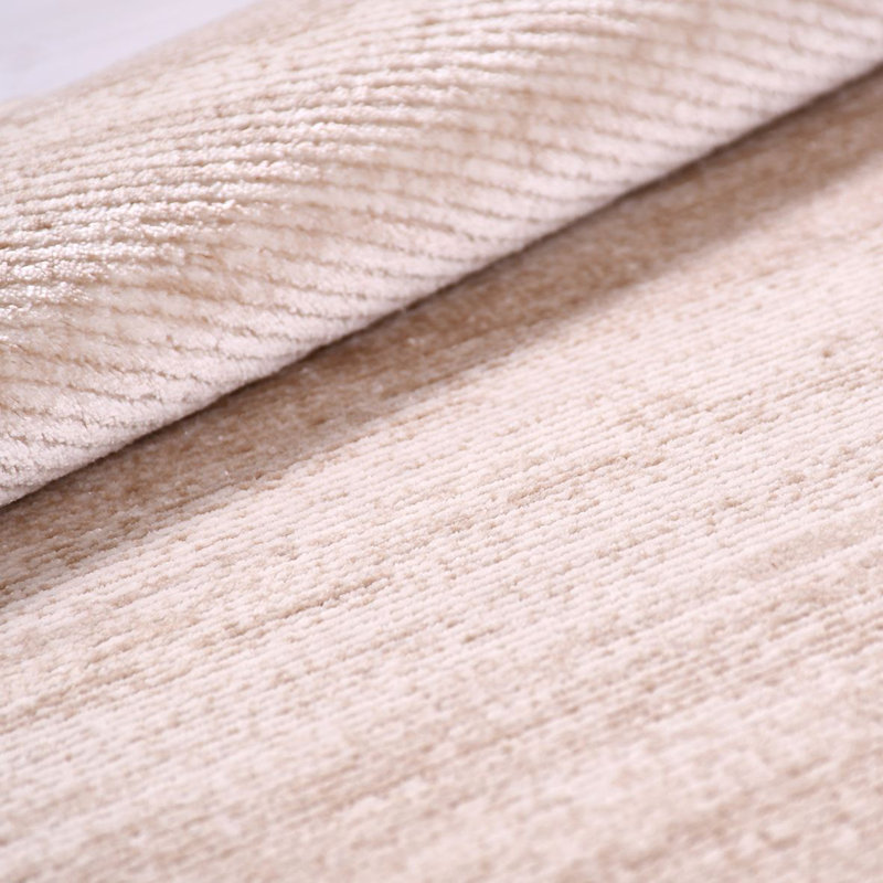 Tapis crème moderne antidérapant lavable à la machine, Rectangle de 2 pi 7 po x 5 pi