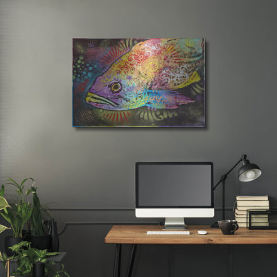 Art mural en métal Rosecliff Heights «Glub» par Dean Russo