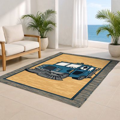 Tapis intérieur et extérieur brun Transport