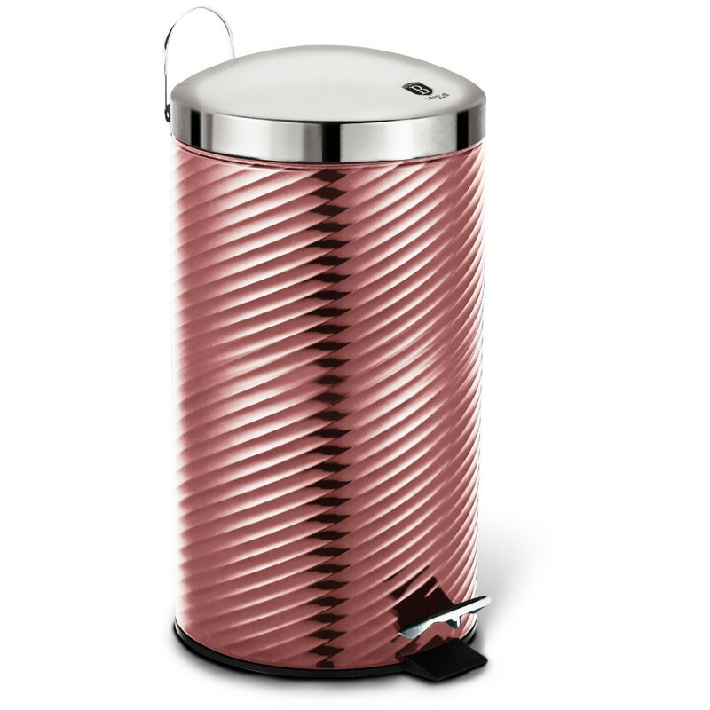 Steel Step On Kitchen Trash Can - 75.71L, Rose Gold, 20 Litres