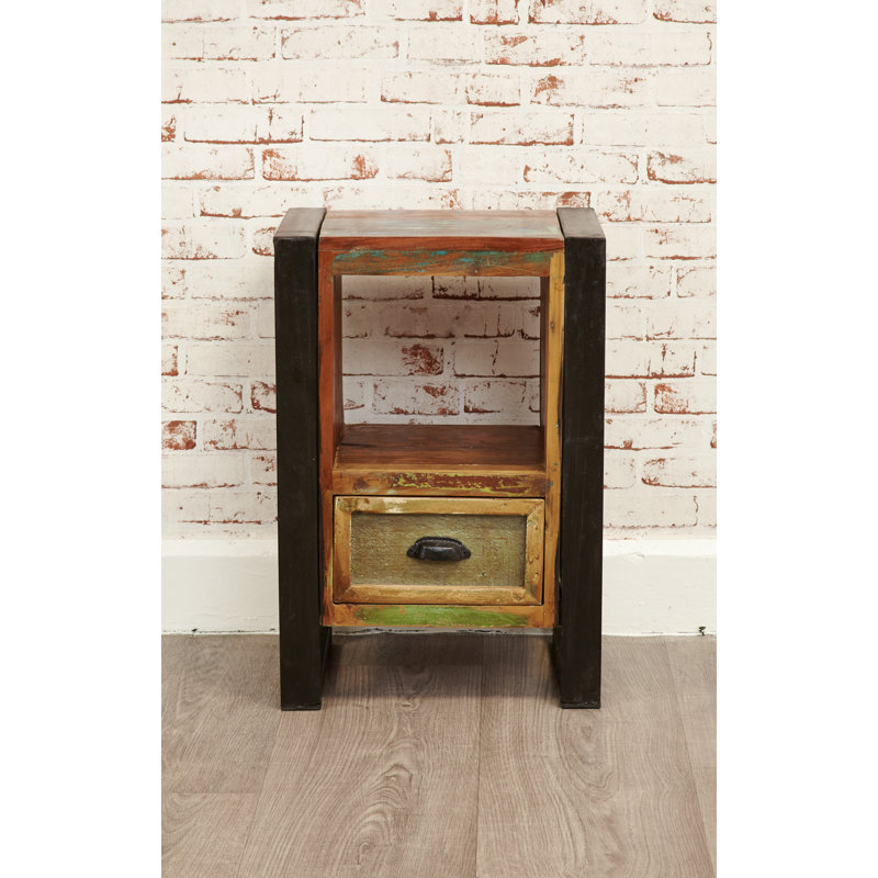 Samant Solid Wood Sled End Table