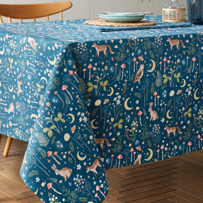Enchanted Twilight Animals Cotton Table Cloth