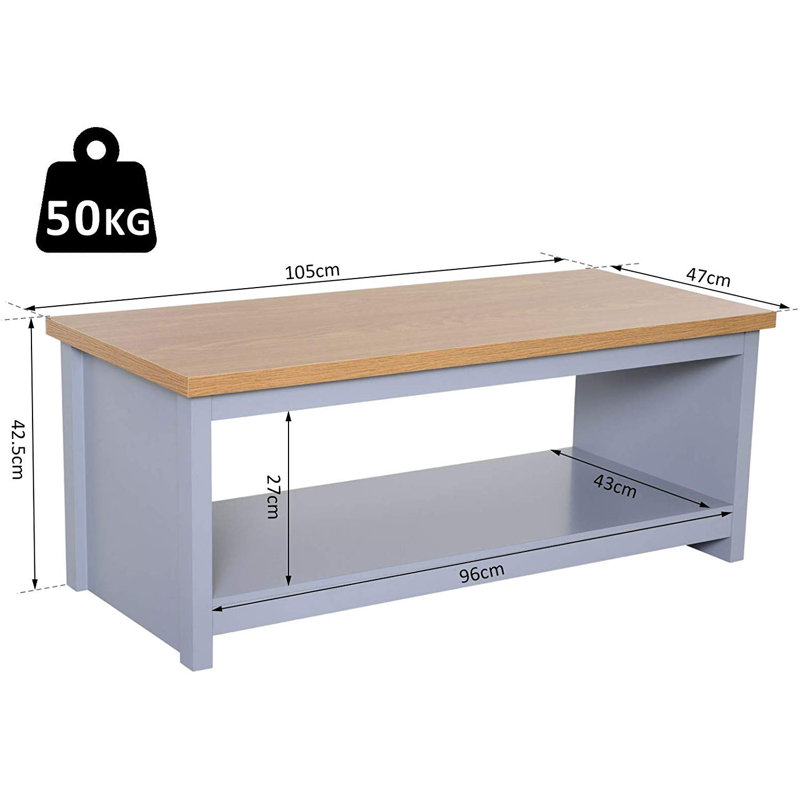 Coyle Floor Shelf Coffee Table