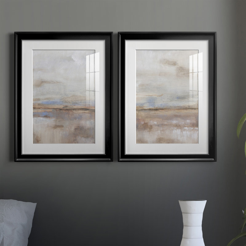 «Overcast Day I», reproduction encadrée de qualité supérieure - prête à être accrochée, Noir, H 24,5 po x l 18,5 po x P 1 po