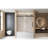 Single Sliding Shower Door 56 - 60 "W X 60" H, 6Mm Clear Tempered Glass, Matte Black Finish, Film, Stainless Steel Handle And Track, American Design For Bathroom, Large Wheels Stable Quiet Glide,