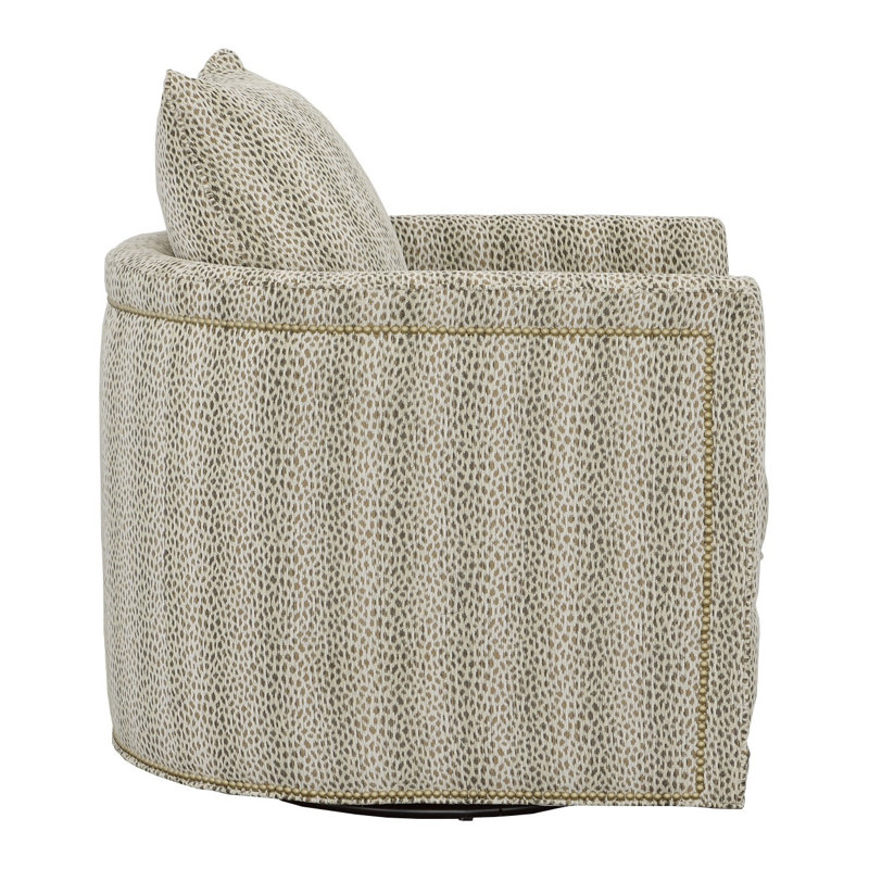 Christine Swivel Armchair, Small Aged Bronze, 3152 Putty