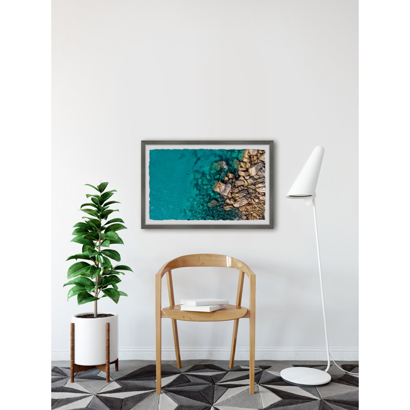 Wave Breaker - Single Picture Frame Painting, 61 cm H x 91 cm W