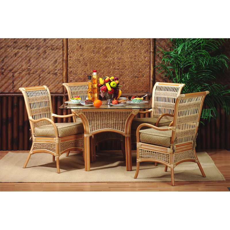 Belden 4 - Person Pedestal Dining Set, Corinthian Red