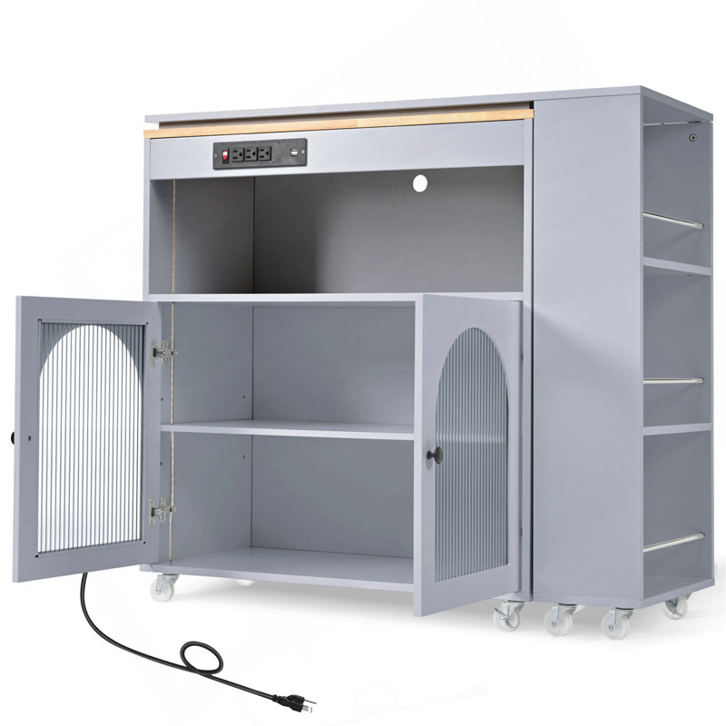 16.92 " W Kitchen Cart