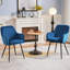 50cm H Tufted Velvet Upholstered Armchairs, Dinning chairs-1604586872