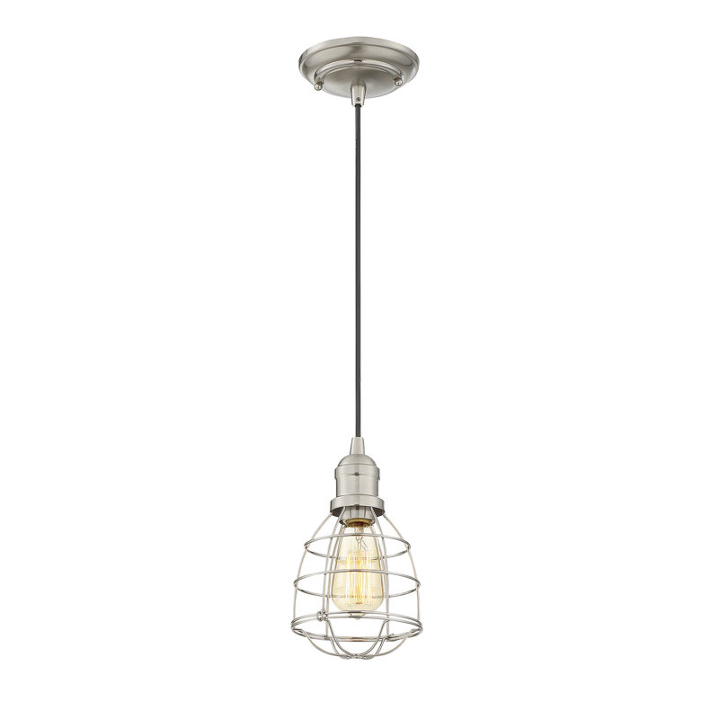 Hatsumi 1 - Light Single Pendant, Satin Nickel