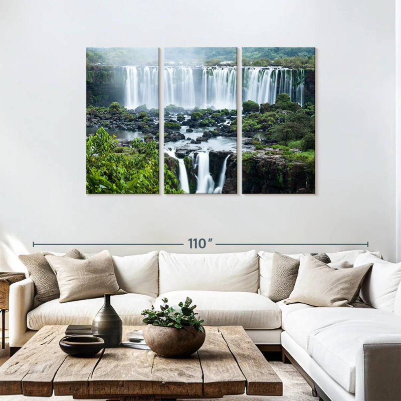 Alvord Vast Iguazu Falls, H 48 po x l 74 po