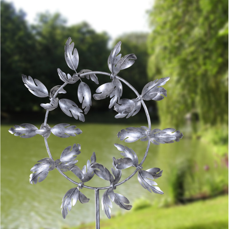 Mitchelton Abstract Metal Garden Statue, Silver
