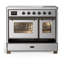 Majestic III Series 40 Inch Induction Range with 6 Induction Elements in Stainless Steel (Brass Trim)-1837201741-1837201732