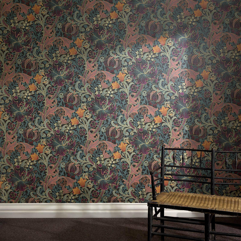 GOLDEN LILY Wallpaper - Apatite 9'10" - full height wallpaper