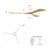 52" Flush Mount Solid Wood Blades Ceiling Fan With Lights Remote Control,Quiet Dc Motor, 6 Speed ,Reversible Ceiling Fan For Patio Living Room, Bedroom, Office,Indoor.-421552548-421552730