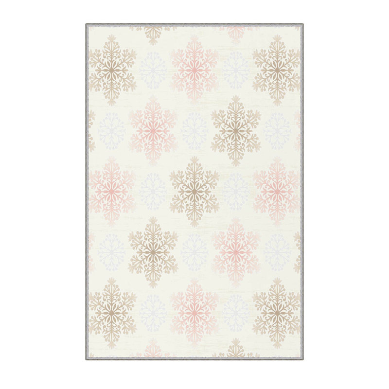 Soft Hall Carpet (2.6 x 4.9 ft), 100% Polyester, 0.3 in Pile Height | Antibacterial, Non-Slip Underside, 650 g/m² | Machine Washable, 3D Digital Print | Perfect for Living Room, Entryway & Bedroom Décor