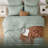 Bedsure Queen Pintuck Bed-in-a-Bag- Sage Green Pinch Pleat Comforter with Sheets, Pillowcases & Shams, Gift for Mother's Day-103425110-103425115