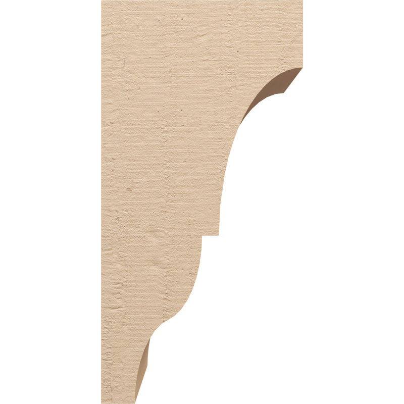 Bois de cèdre brut Asheboro, grain de bois TimberThane Corbel, apprêté brun clair, H 24 po x l 12 po x P 12 po