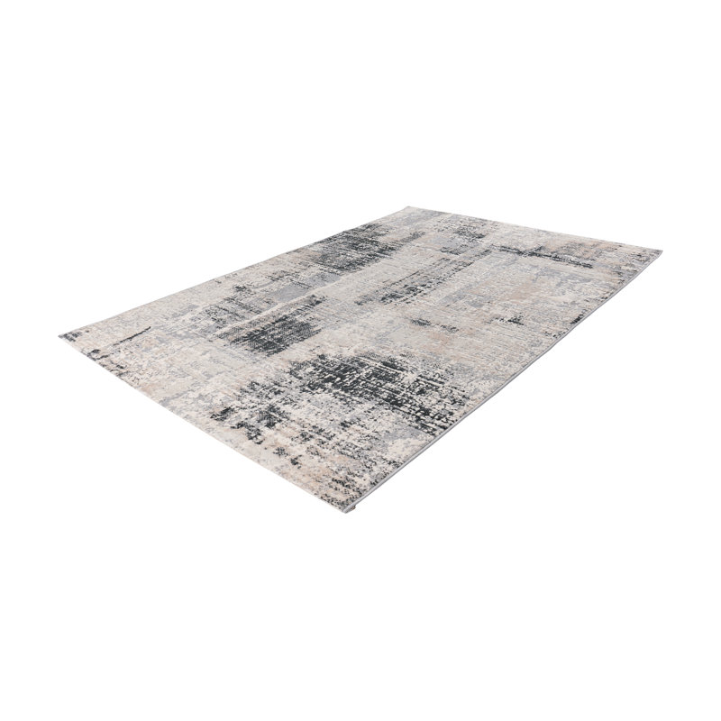 Salsa Abstract Area Rug, Rectangle 200 x 290cm, Grey/Brown/Blue