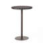 Table de bar 26 po ronde en PE avec base en fer robuste, fabriquée à la main pour la table de loisirs en plein air