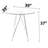 Cavanagh Round Glass Top Metal Base Dining Table